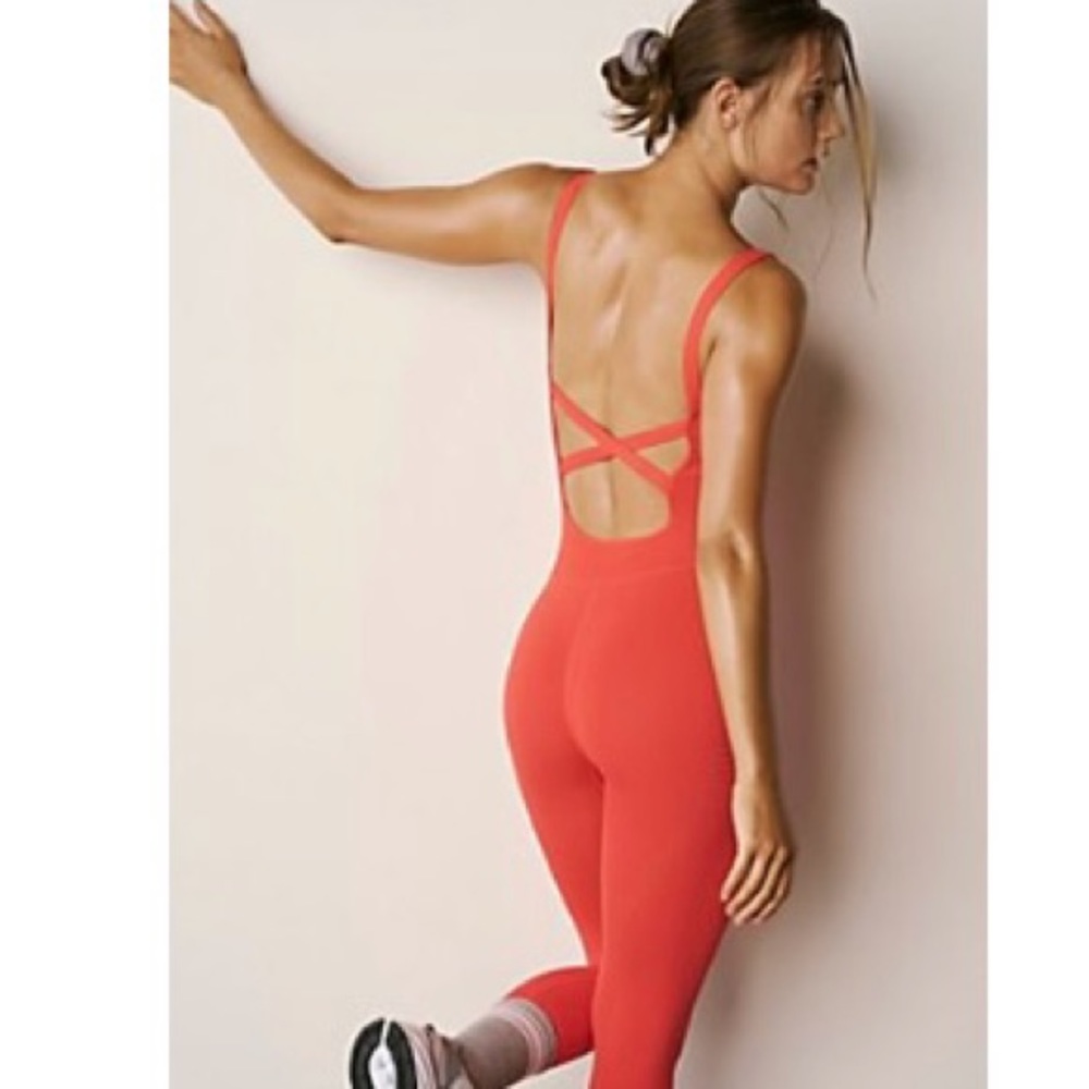 Free People Coral Strappy Back Jumpsuit